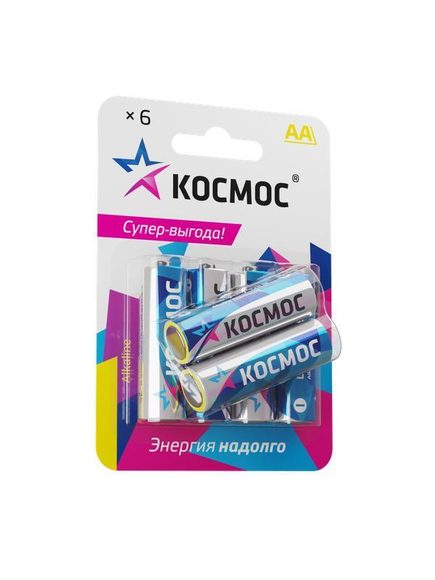 Элемент питания КОСМОС  LR6  BL6 (6/72)