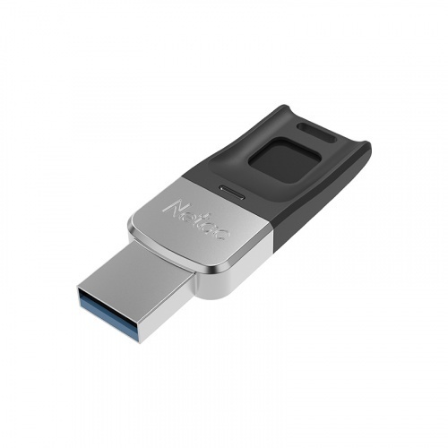 USB 3.0  32GB  Netac  US1  AES 256-bit Fingerprint Encryption Drive (с отпечатком пальца)